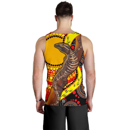mens-tank-top-australian-aboriginal-dot-painting-sun-and-lizard