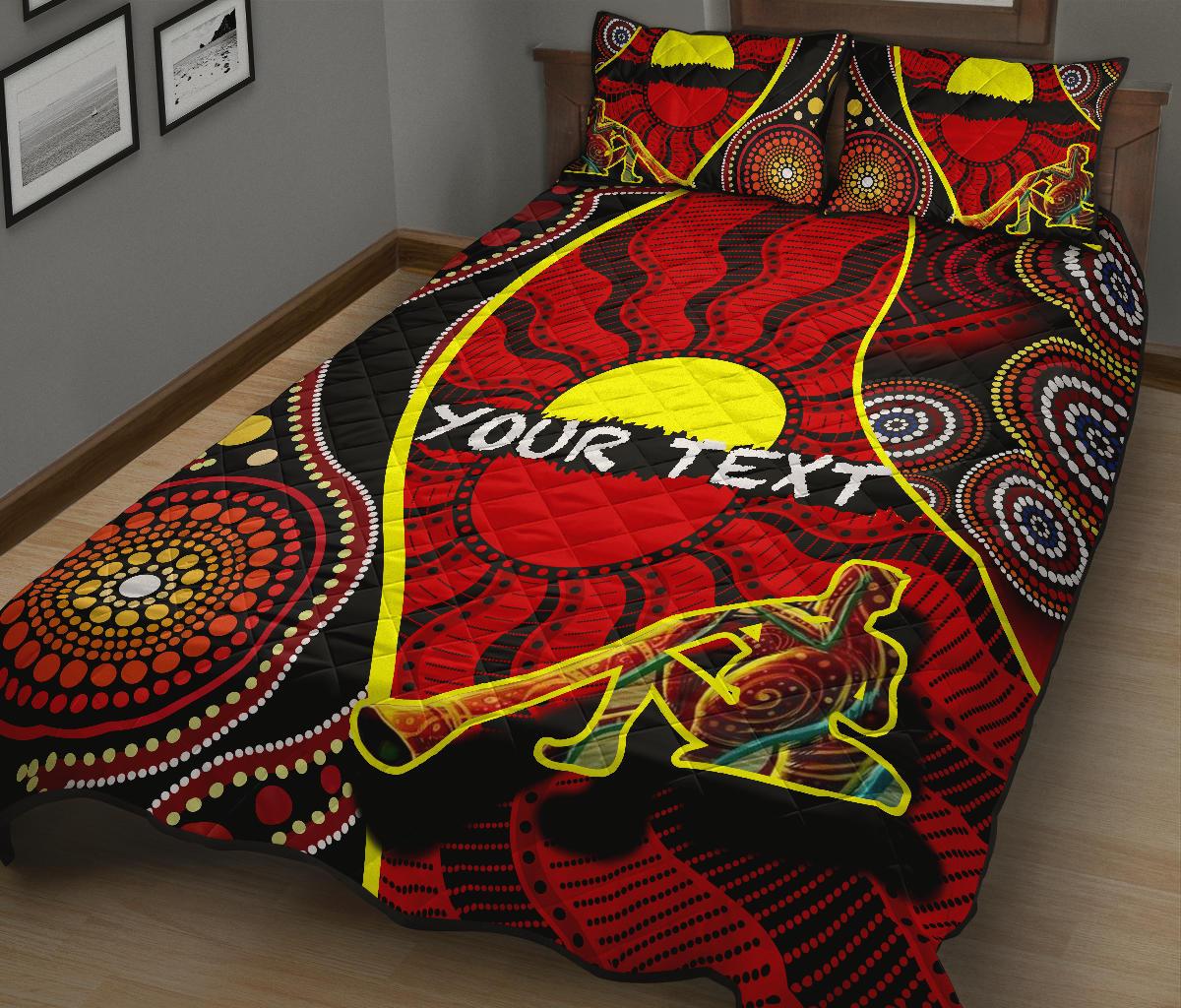 custom-1saustralia-quilt-bed-set-australia-aboriginal-dots-with-didgeridoo