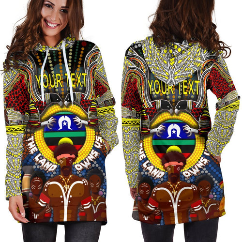 custom-text-the-land-owns-us-womens-hoodie-dress