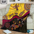 aboriginal-premium-blanket-indigenous-animals-life-art