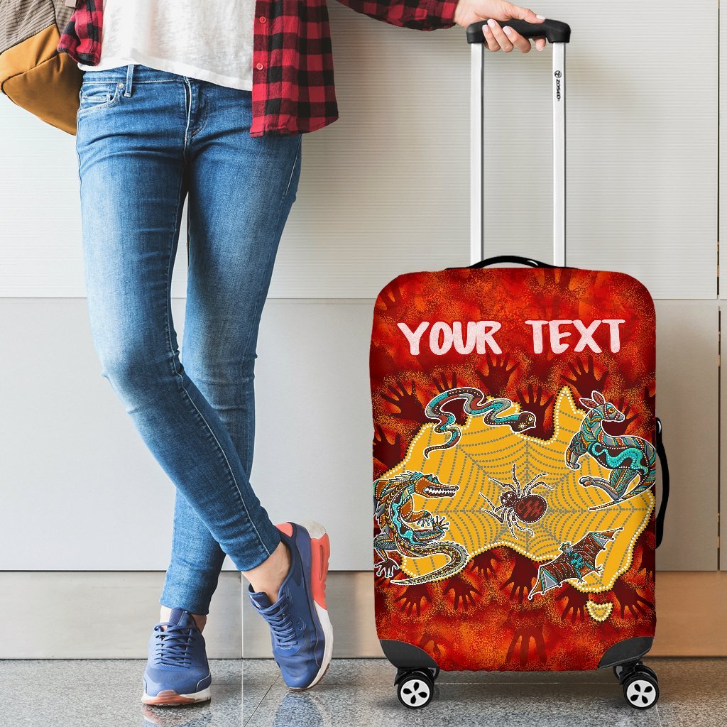 custom-aboriginal-luggage-covers-australia-map-hand-patterns-spider-web
