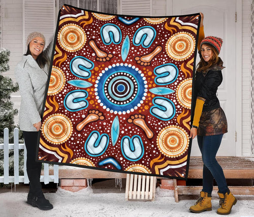 aboriginal-premium-quilt-indigenous-circle-dot-painting-ver02