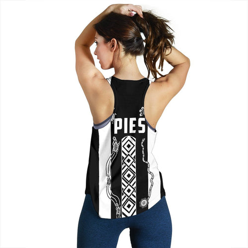 Pies Indigenous Women's Racerback Tank Collingwood - Vibe Hoodie
