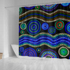 shower-cutian-aboriginal-dot-unique-style-blue