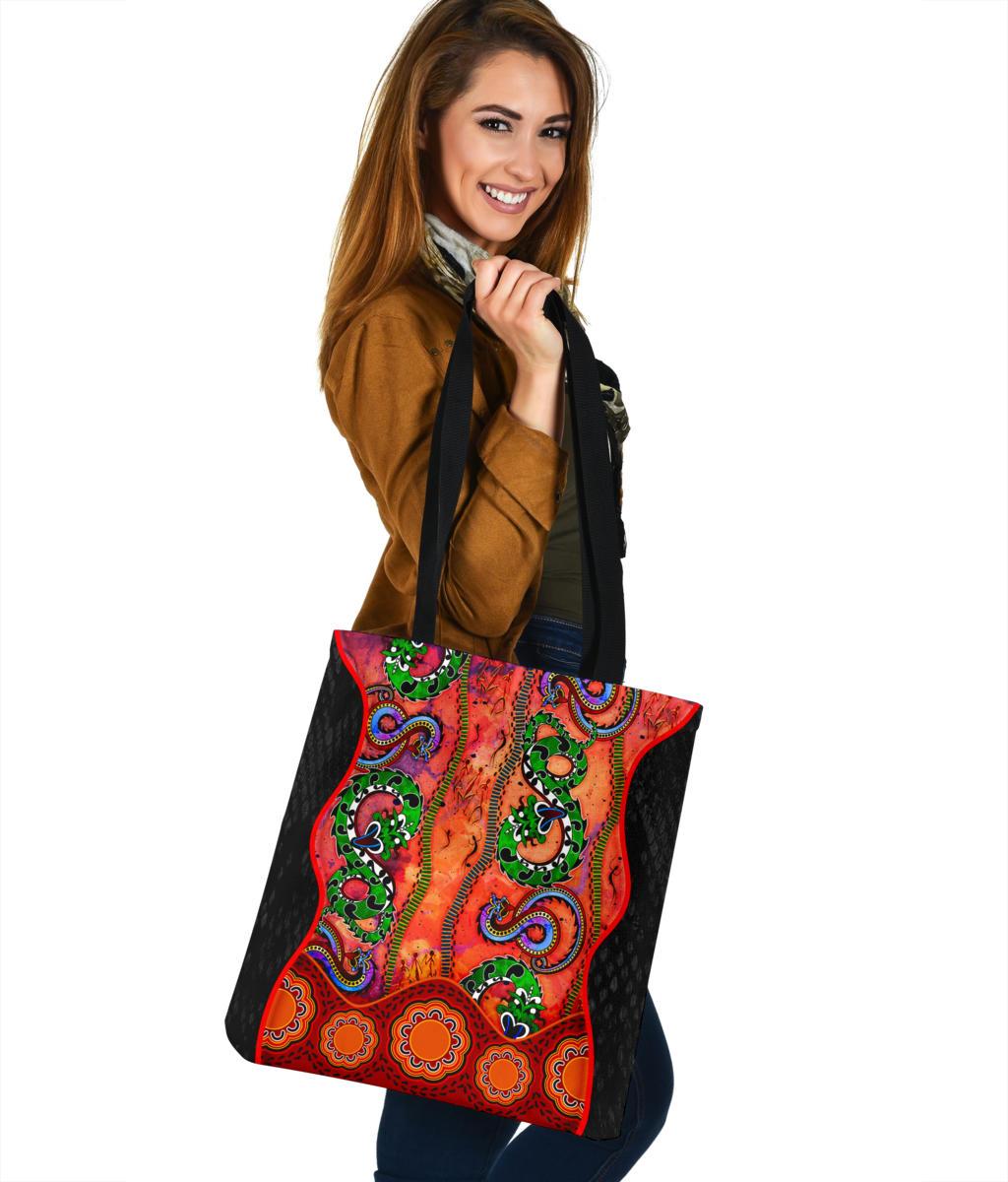 aboriginal-tote-bags-aussie-indigenous-patterns-orange