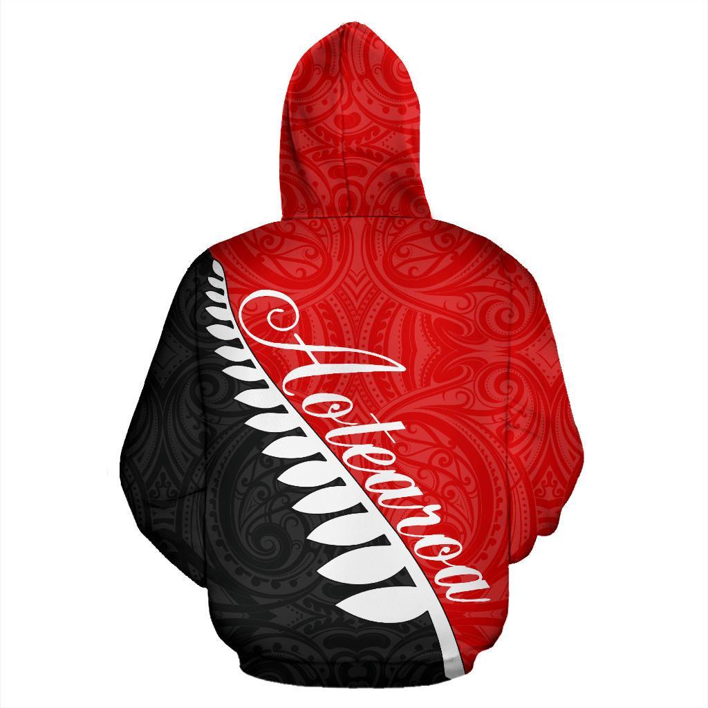 aotearoa-silver-fern-hoodie-red-custom-style-unlimited