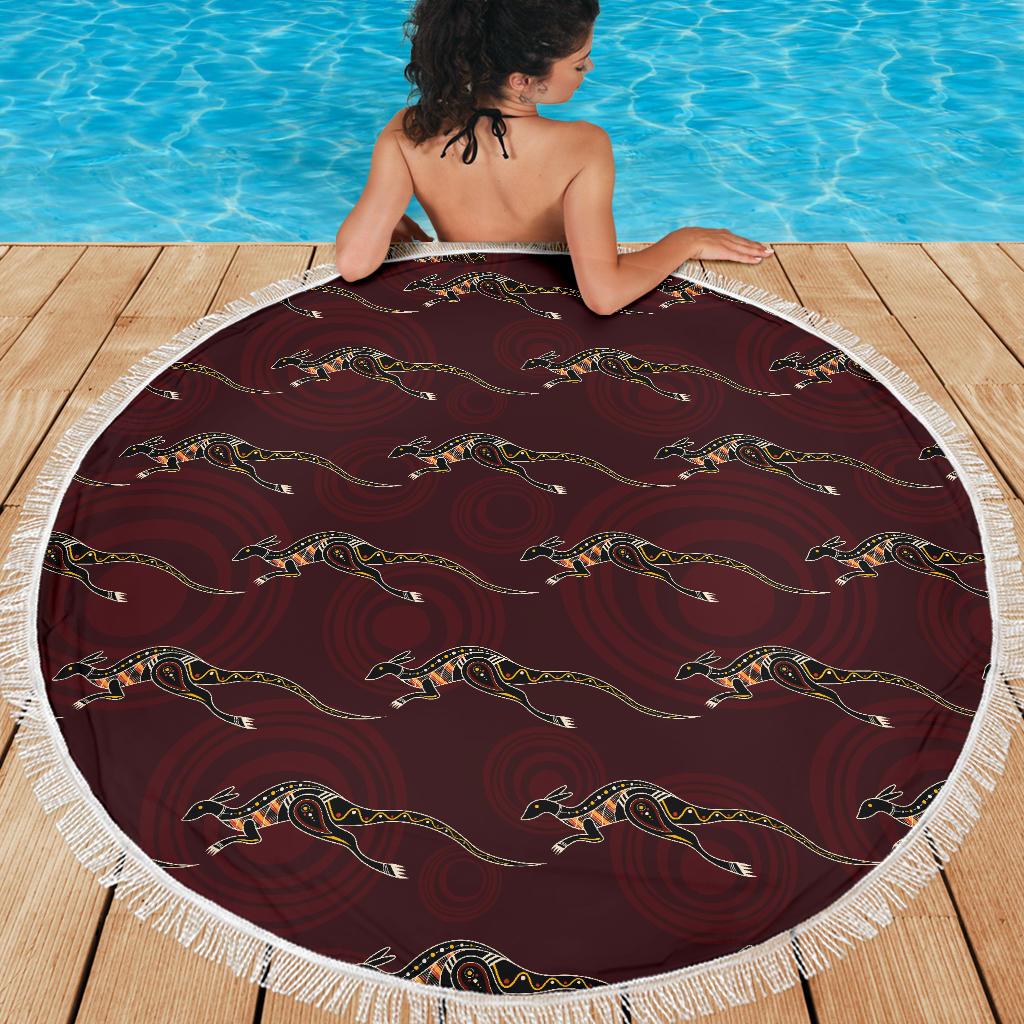 beach-blanket-kangaroo-blanket-aboriginal-patterns-ver01-59-x-59-inches