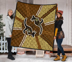 aboriginal-premium-quilt-australia-kangaroo-brown-dot-painting