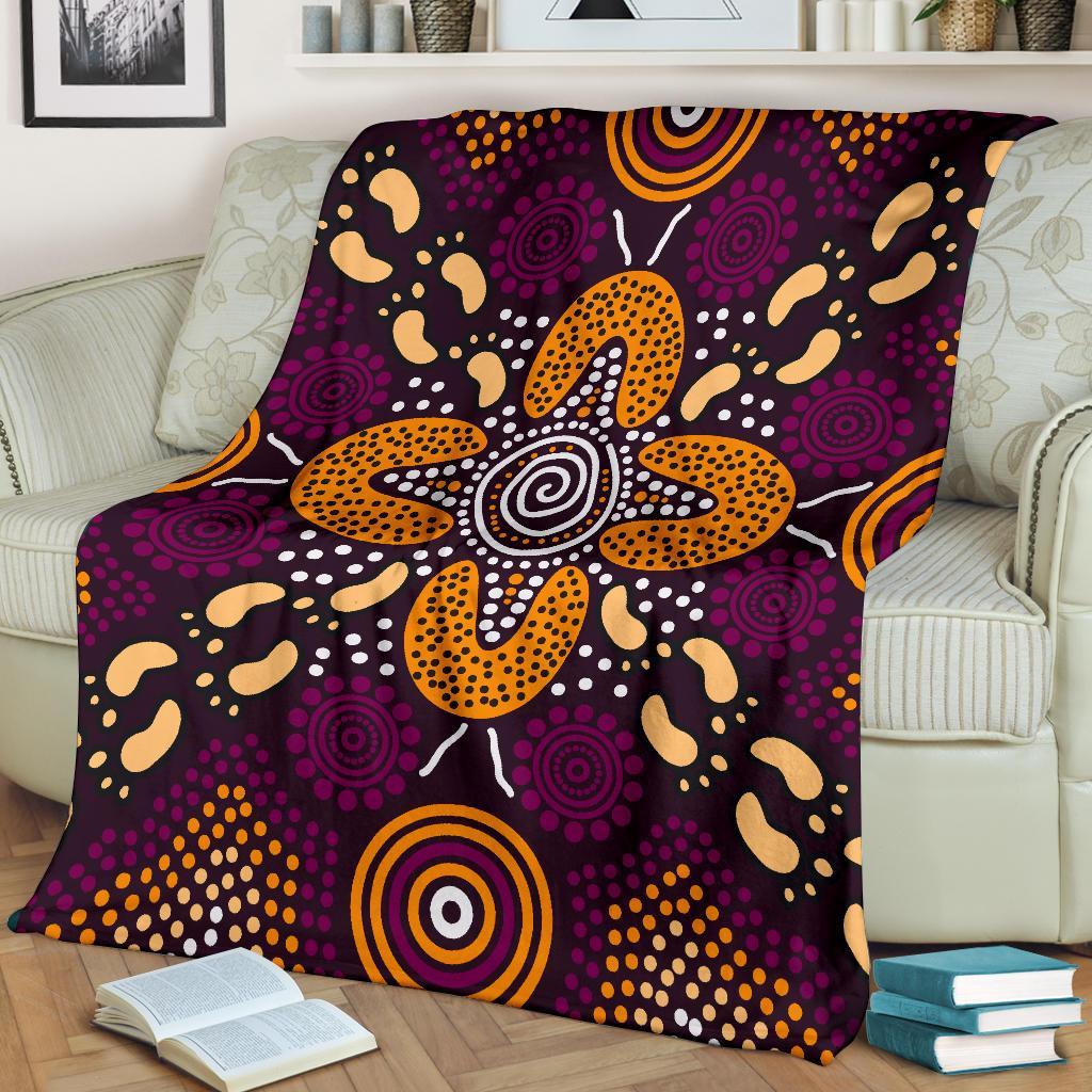 aboriginal-premium-blanket-flowers-dot-panting-art