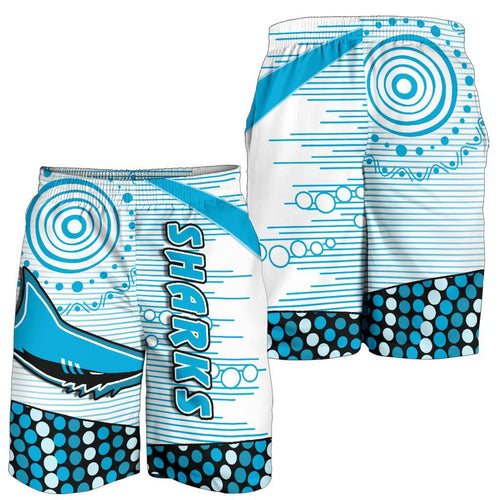 combo-polo-shirt-and-men-short-sharks-cronulla-indigenous-unique