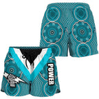 Port Adelaide All Over Print Women's Shorts Power - Vibe Hoodie