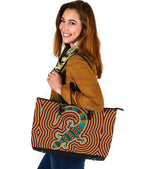 aboriginal-large-leather-tote-bag-lizard-dot-painting-patterns