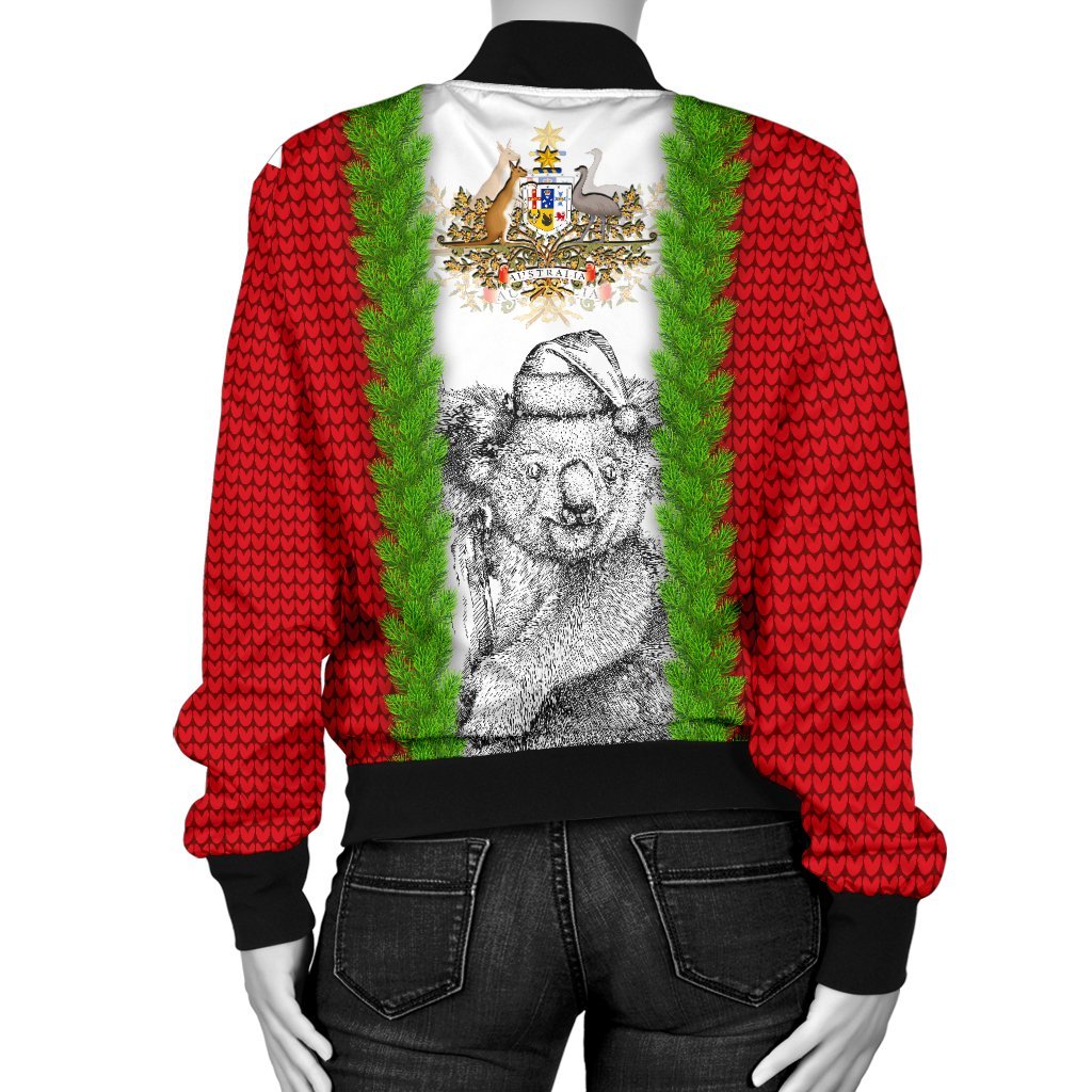 custom-christmas-womens-bomber-jacket-merry-christmas-koala