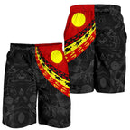 aboriginal-mens-shorts-indigenous-flag-circle-dot-painting