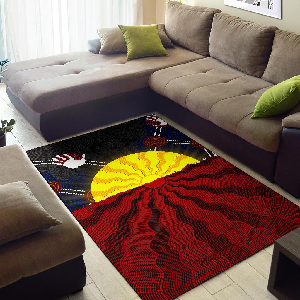 aboriginal-area-rug-aboriginal-lives-matter-flag-sun-dot-painting