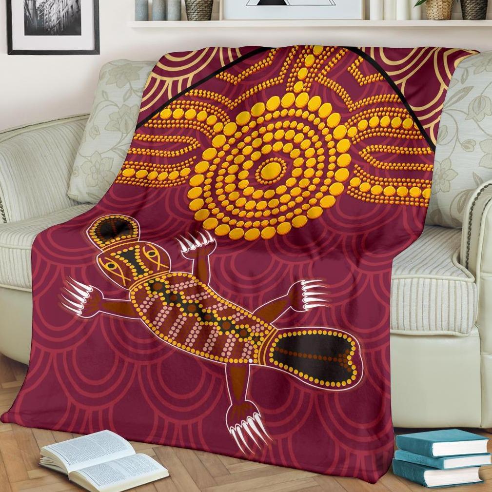 aboriginal-premium-blanket-aboriginal-platypus