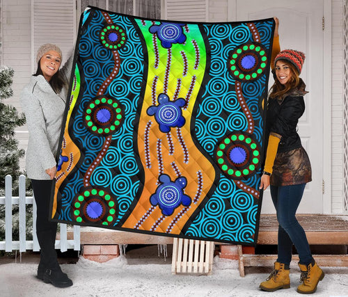 premium-quilt-aboriginal-turtle