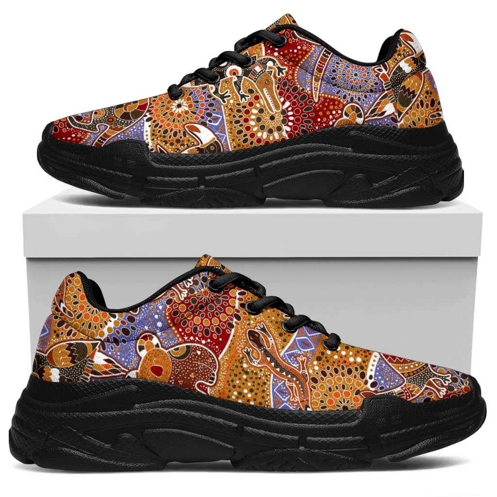 aboriginal-sneakers-koala-kangaroo-patterns-chunky-shoes