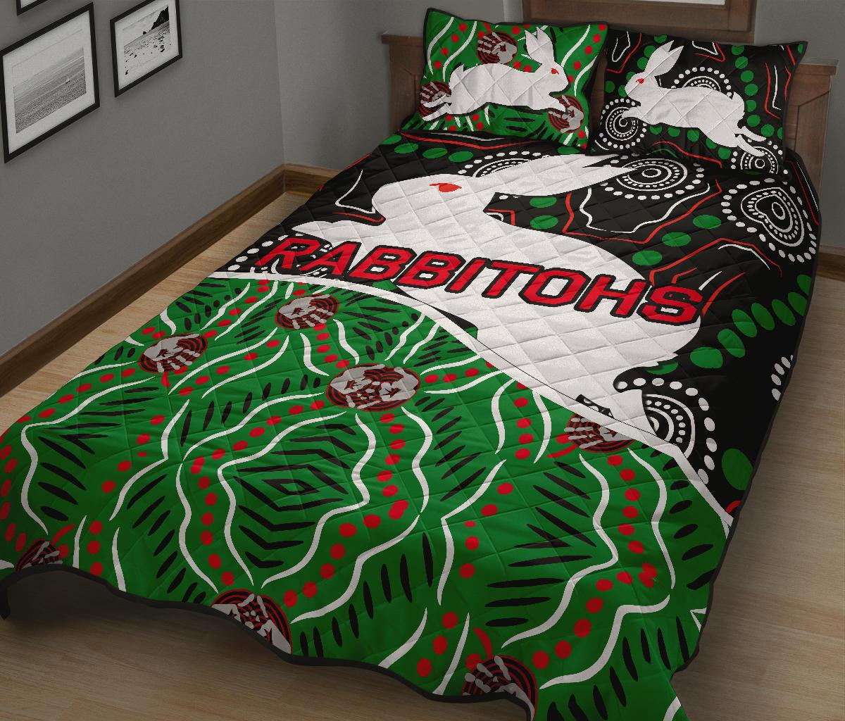 rabbitohs-quilt-bed-set-aboriginal