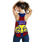 Adelaide Women's Racerback Tank Rams Merino Original - Red - Vibe Hoodie