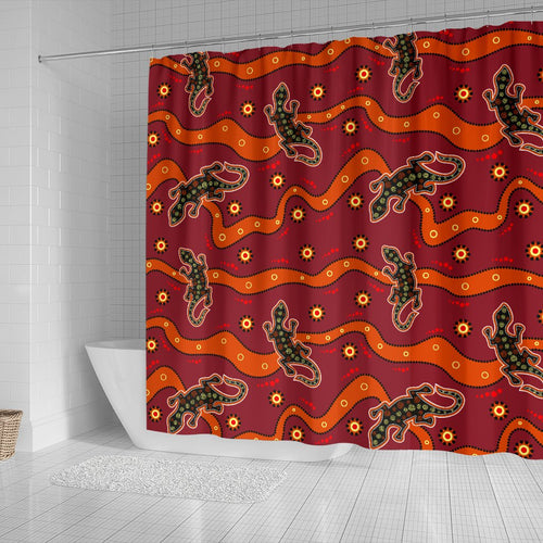 shower-curtain-aboriginal-patterns-curtain-lizard