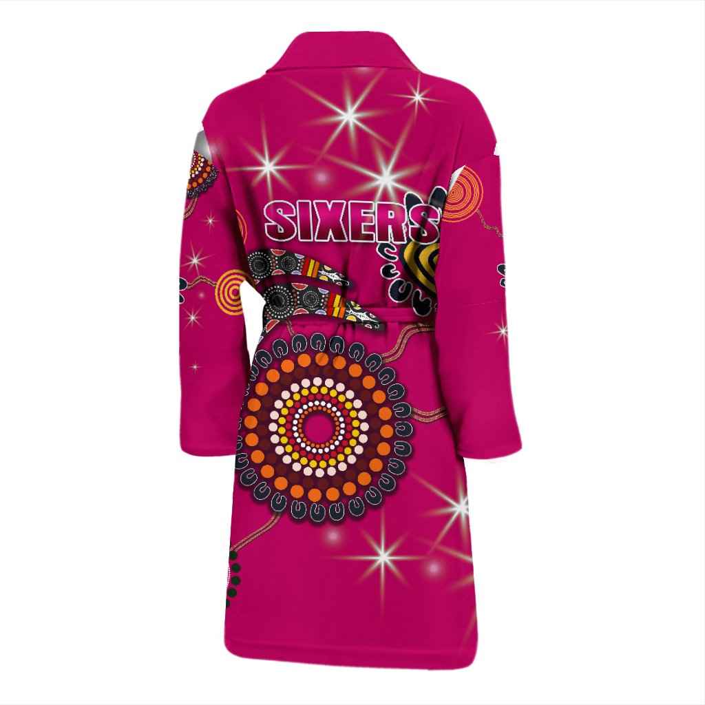 sydney-mens-bath-robe-sixers-indigenous-magenta