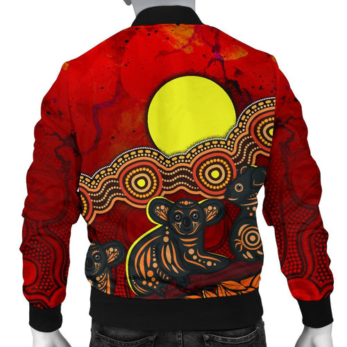 custom-text-aboriginal-mens-bomber-jacket-australian-indigenous-koala