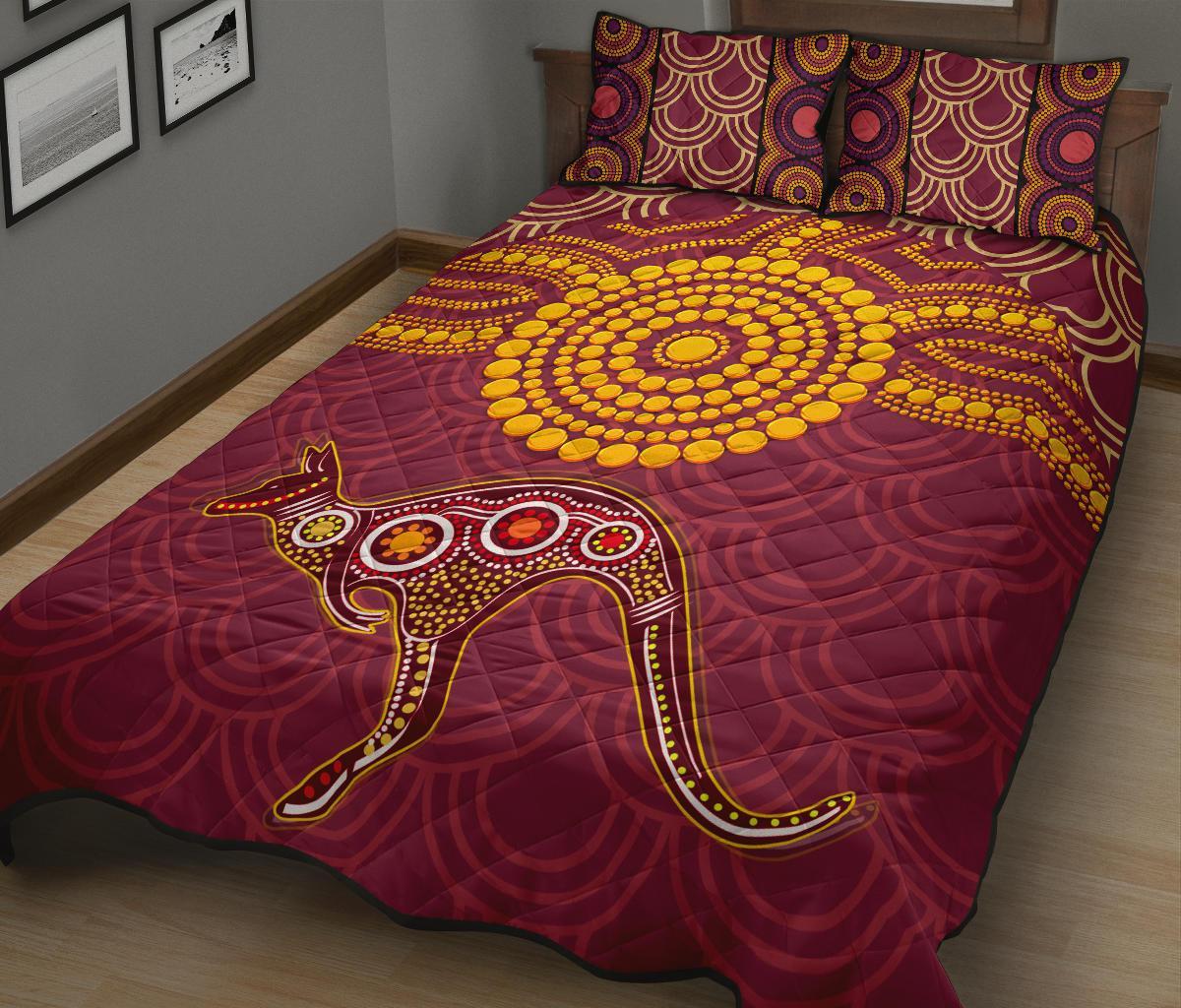 aboriginal-quilt-bed-set-aboriginal-kangaroo