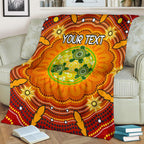custom-text-aboriginal-premium-blanket-turtle-circle-dot-painting-art