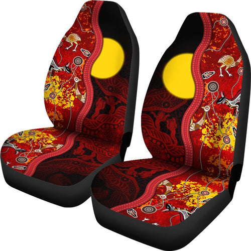aboriginal-car-seat-covers-red-indigenous-flag