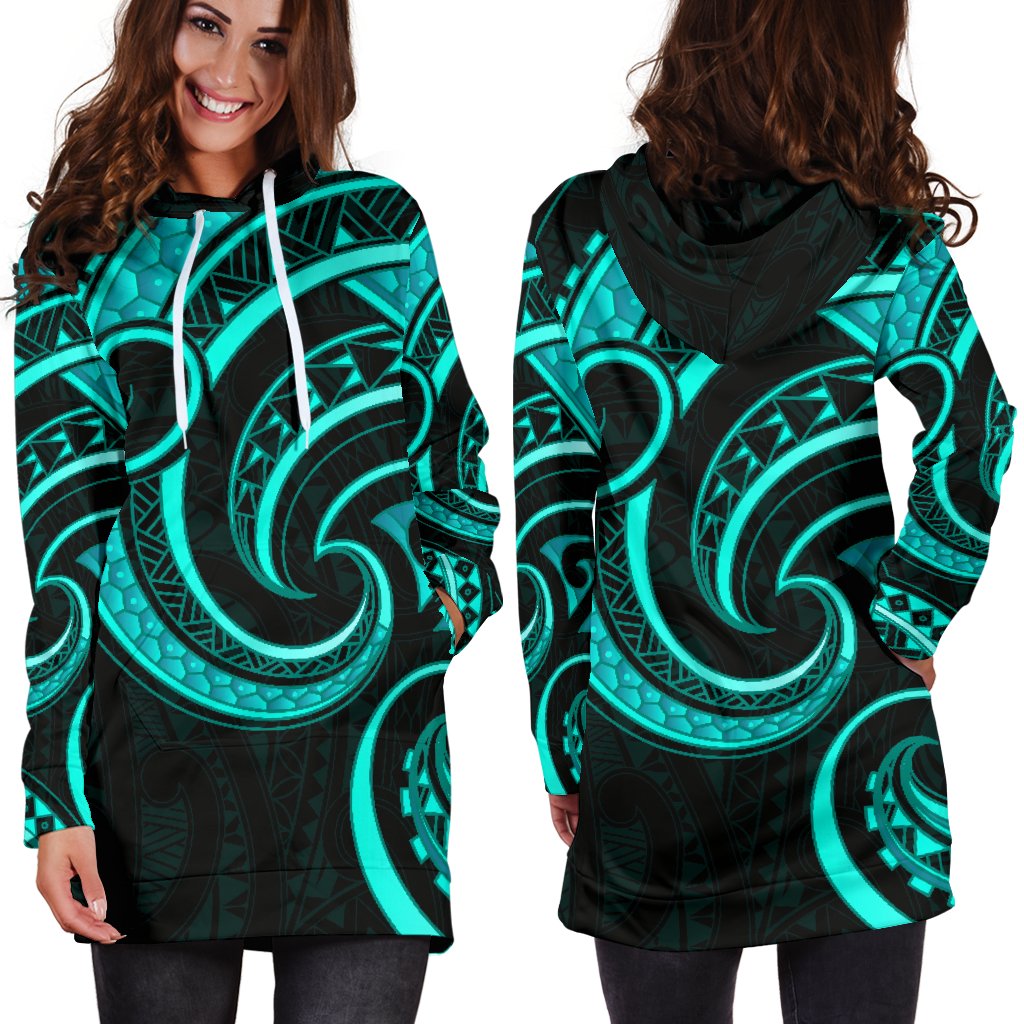 new-zealand-maori-mangopare-women-hoodie-dress-polynesian-turquoise