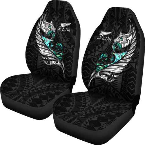 new-zealand-car-seat-cover-manaia-paua-fern-wing-white