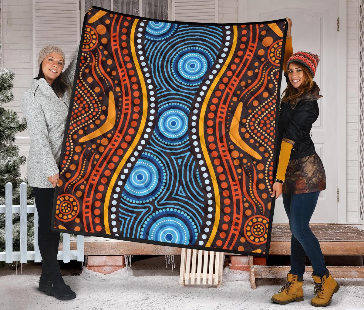 aboriginal-premium-quilt-boomerang-circle-dot-painting-art-ver01