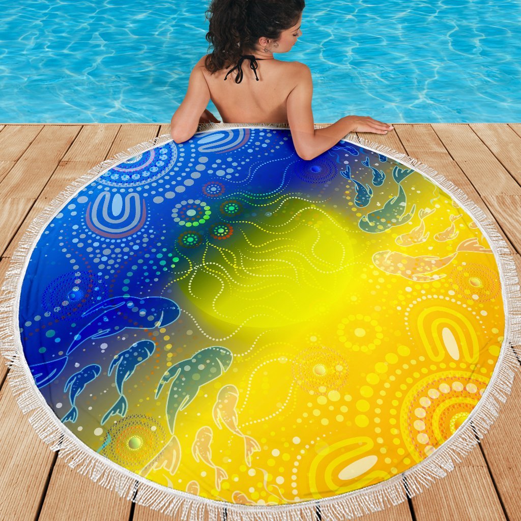 aboriginal-beach-blanket-indigenous-fishing