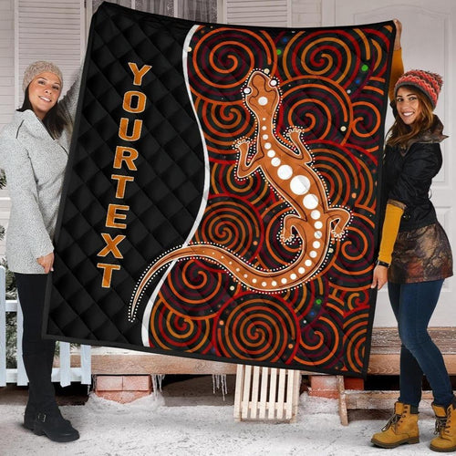 aboriginal-personalised-premium-quilt-indigenous-lizard-dreaming