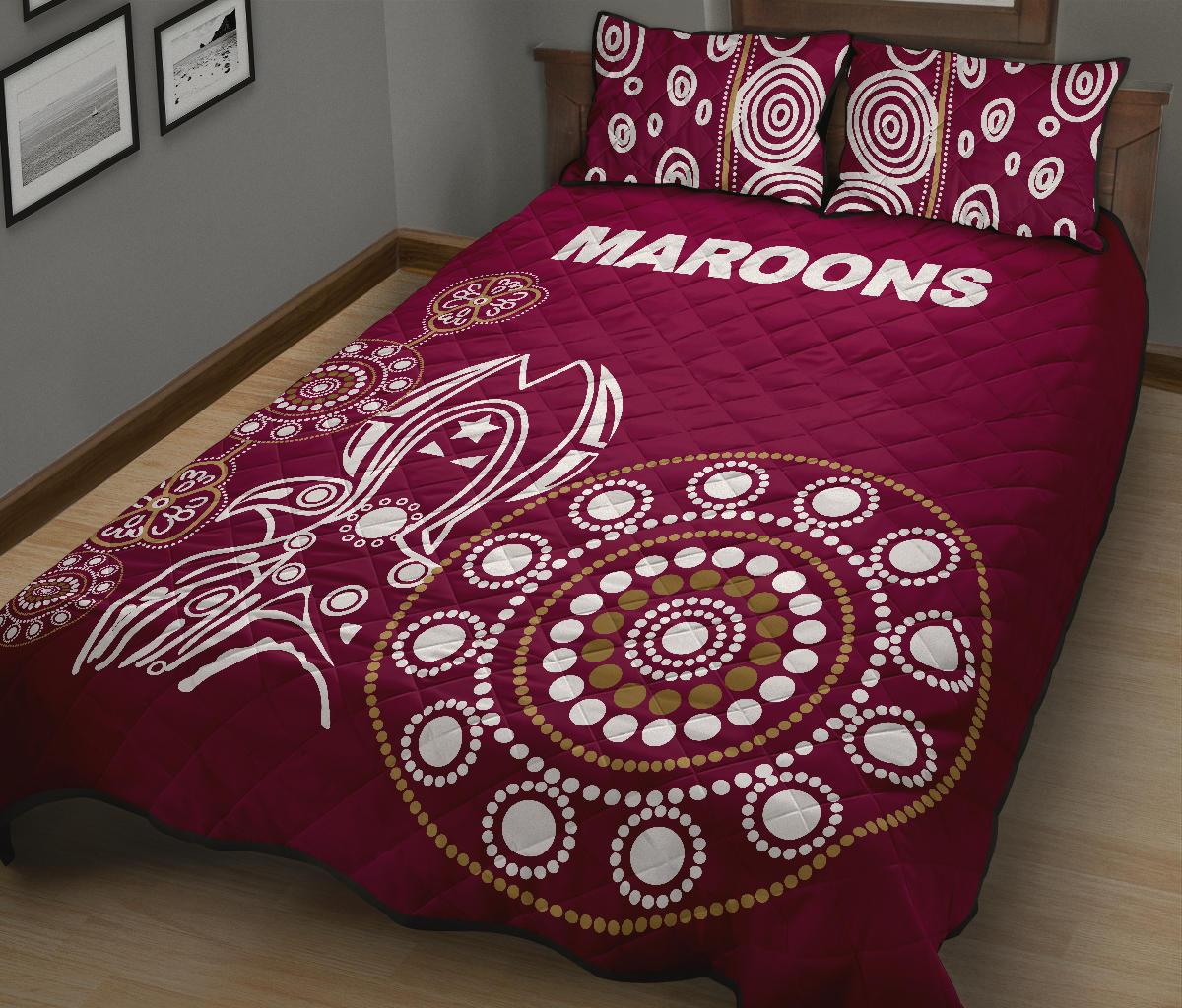 queensland-quilt-bed-set-maroons-simple-indigenous