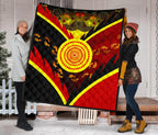 aboriginal-premium-quilt-indigenous-flag-with-footprint-hand-art