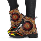 leather-boots-aboriginal-with-dot-painting-art