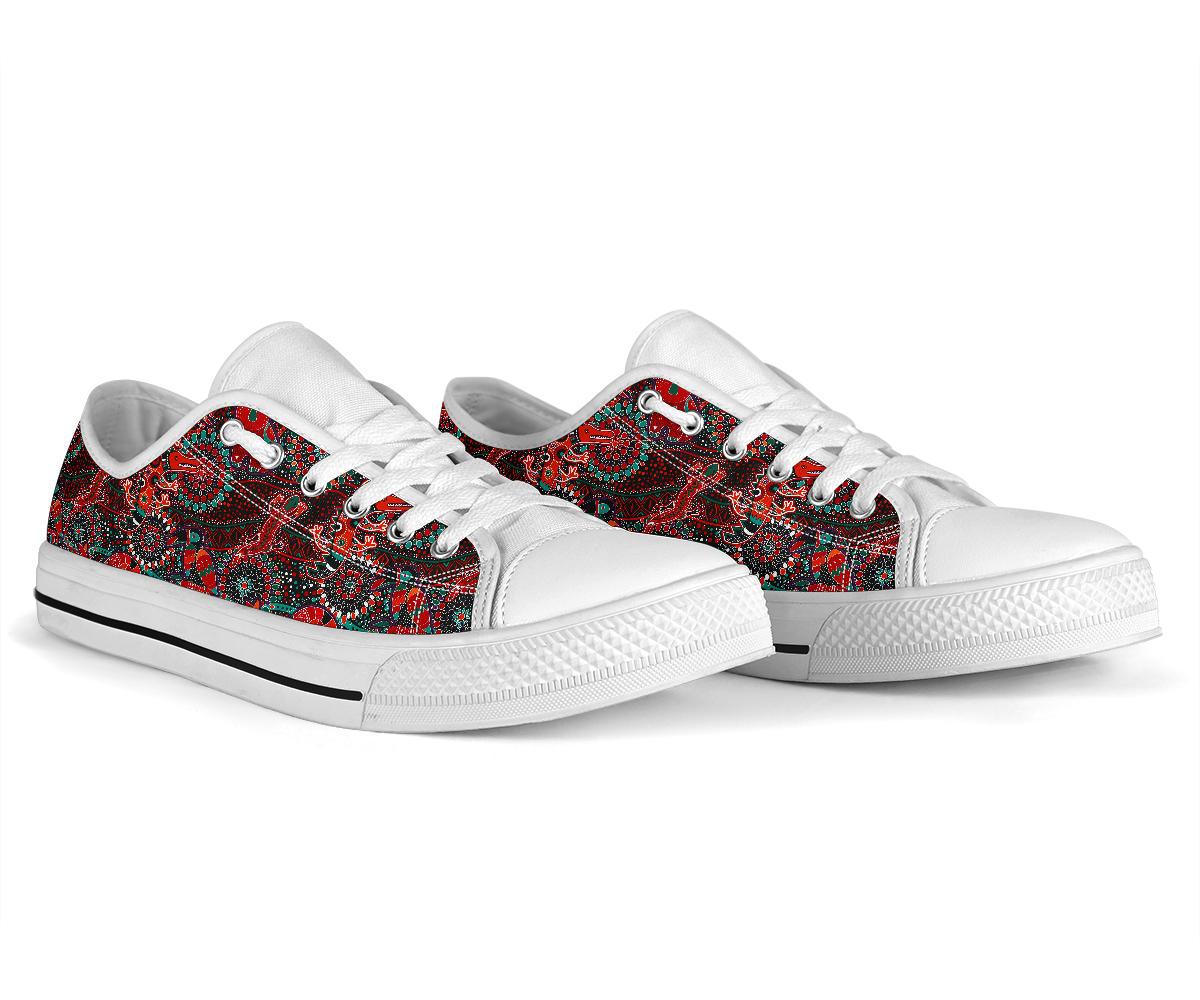 low-top-shoes-aboriginal-animal-dot-acrylic-paint
