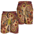 aboriginal-mens-shorts-indigenous-lizard-dot-painting-art