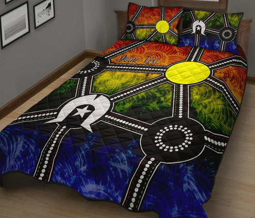 custom-naidoc-week-2021-quilt-bed-set-aboriginal-geometric-style