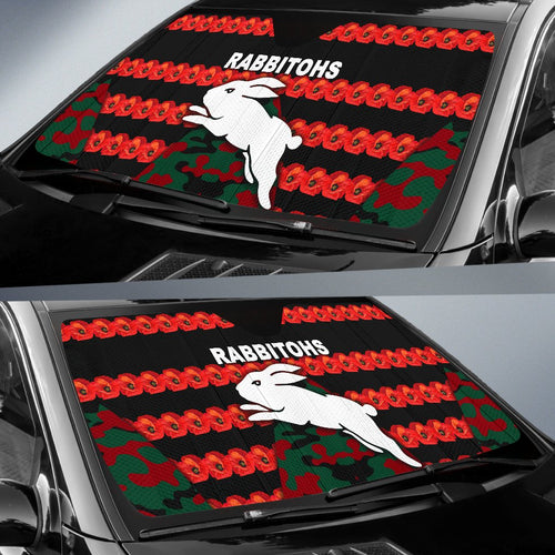 south-sydney-rabbitohs-auto-sun-shades-anzac-day-poppy-flower-vibes