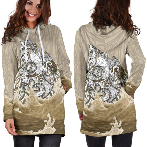 maori-manaia-the-blue-sea-womens-hoodie-dress-golden