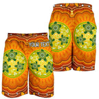 custom-text-aboriginal-mens-shorts-turtle-circle-dot-painting-art