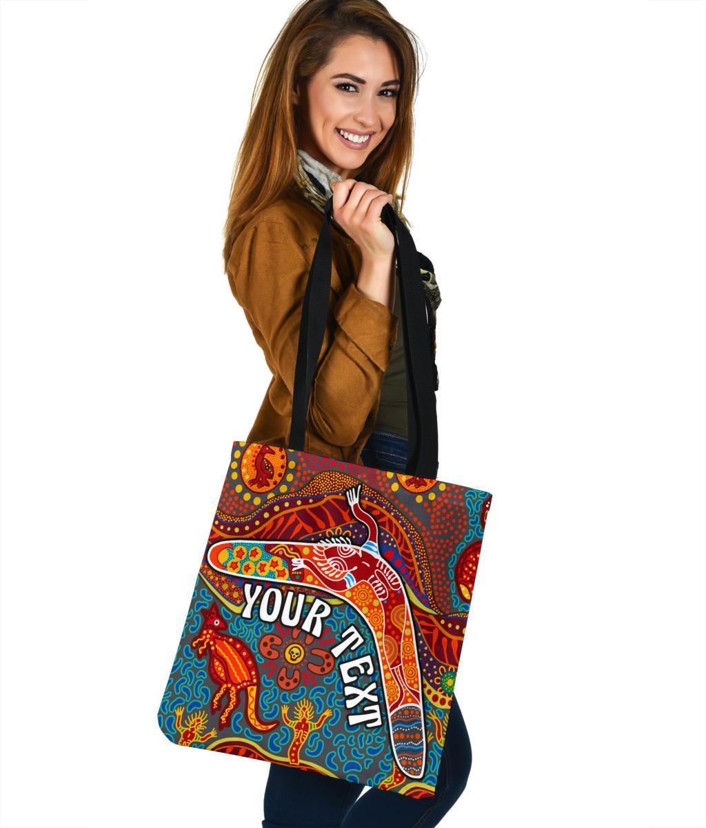aboriginal-personalised-tote-bags-indigenous-boomerang