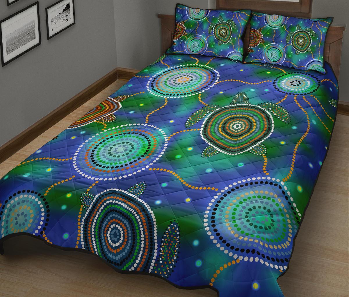 aboriginal-quilt-bed-set-indigenous-turtle-dreaming
