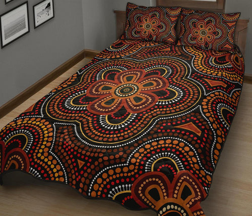aboriginal-quilt-bed-set-aboriginal-dot-painting-flowers-style-ver02