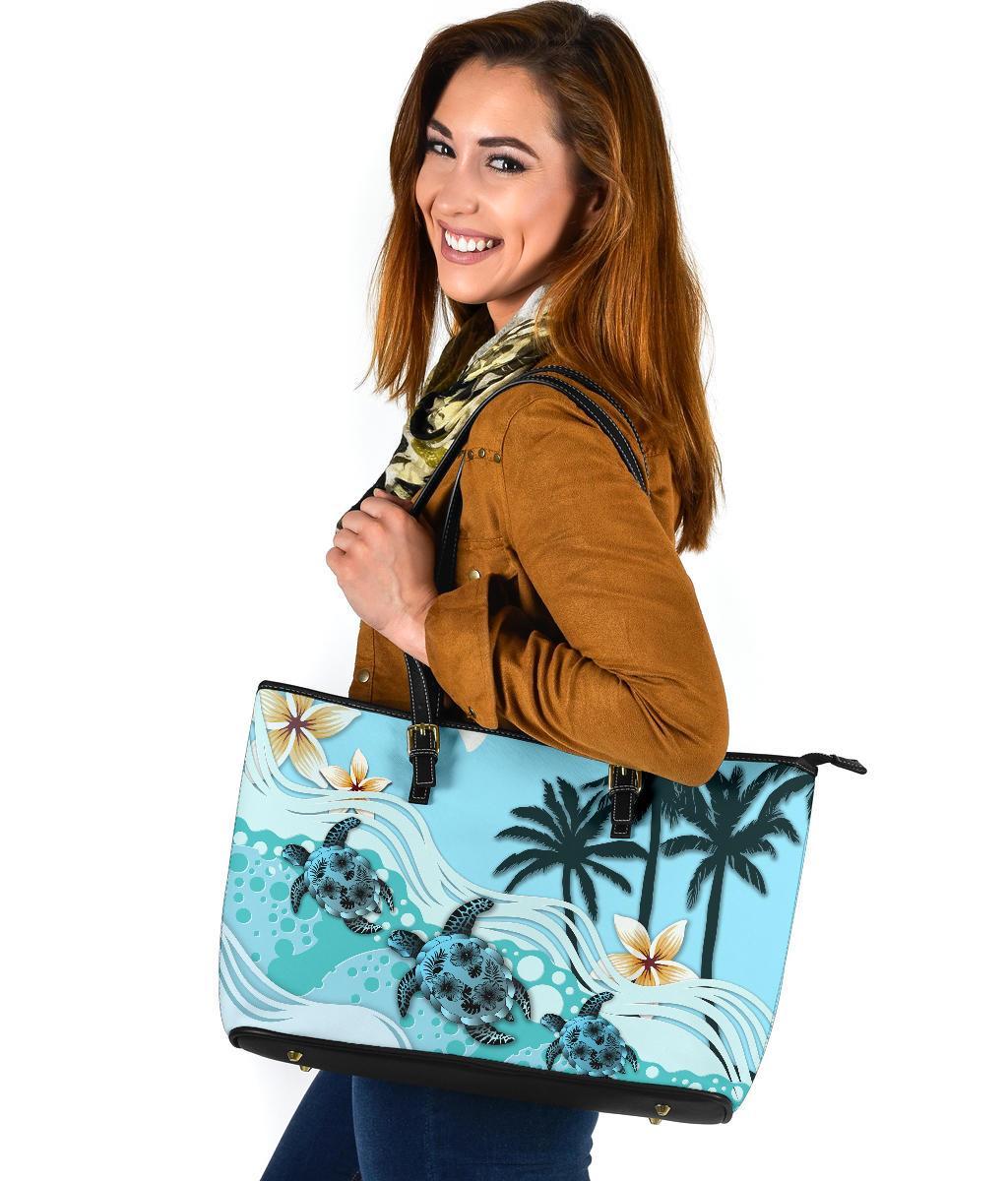 new-zealand-large-leather-tote-blue-turtle-hibiscus