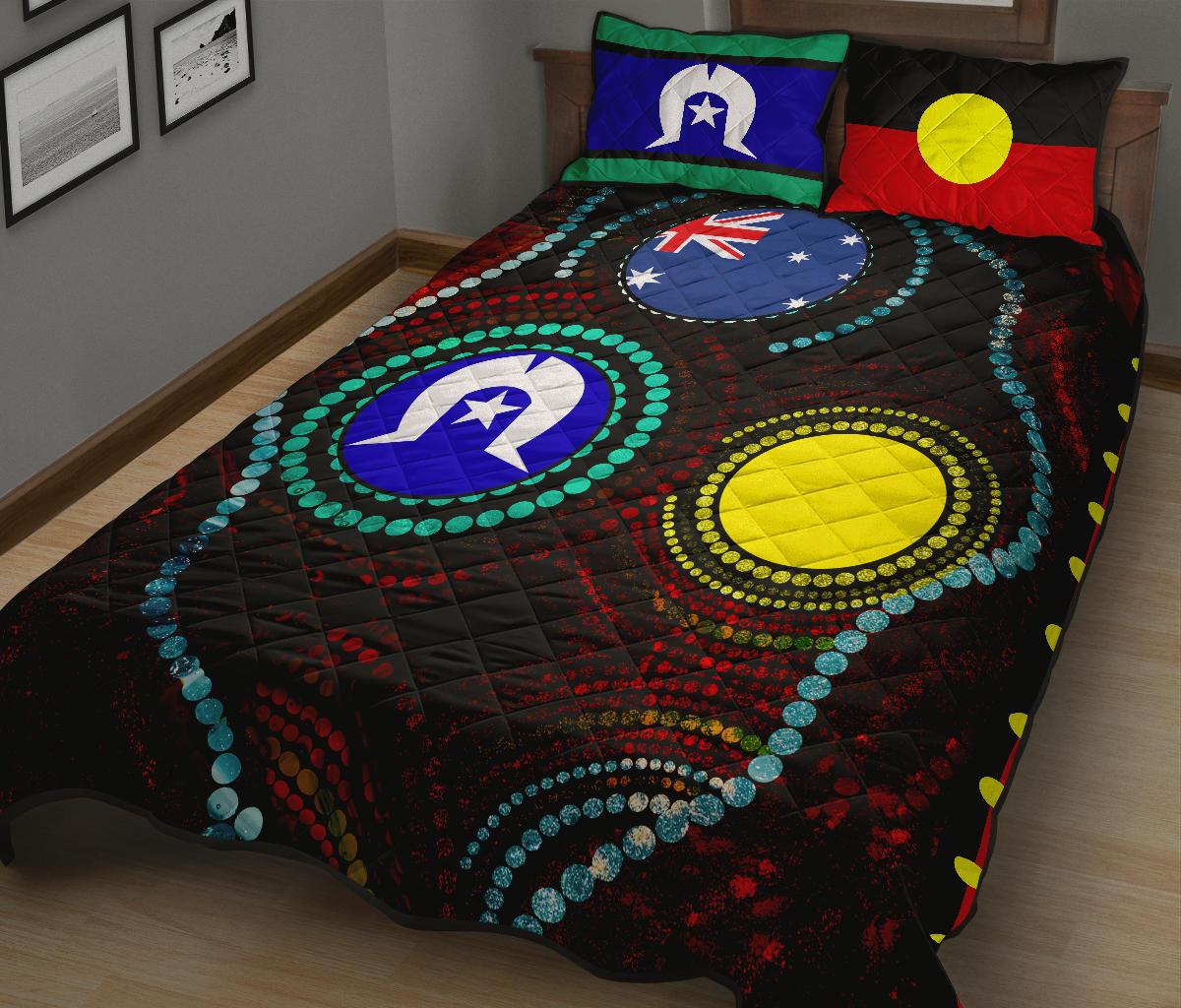 quilt-bed-set-aboriginal-dot-painting-flag