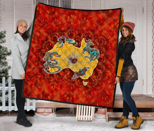 aboriginal-premium-quilt-australia-map-hand-patterns-spider-web